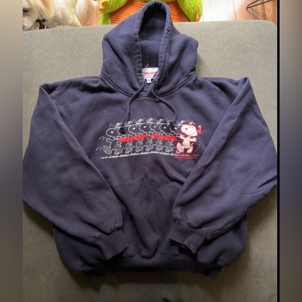 VINTAGE Snoopy Sports Pullover Hoodie